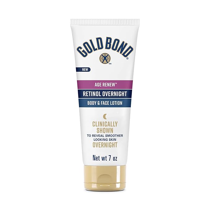 Gold Bond Age Renew Retinol Overnight Body & Face Lotion, Retinol Face and Body by GoldBond