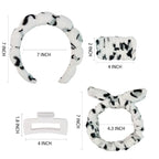 7 Pcs Spa Set, Facial Headband and Wristband Set, Skincare Accessories - Image 6