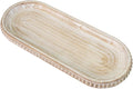 MAONAME Oval Long Narrow Wood Tray, Rustic Decorative Tray by MAONAME