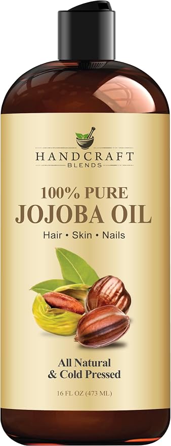 Handcraft Blends Jojoba Oil | 100% Pure and Natural | Ayurvedic Skin Care | by HandcraftBlends