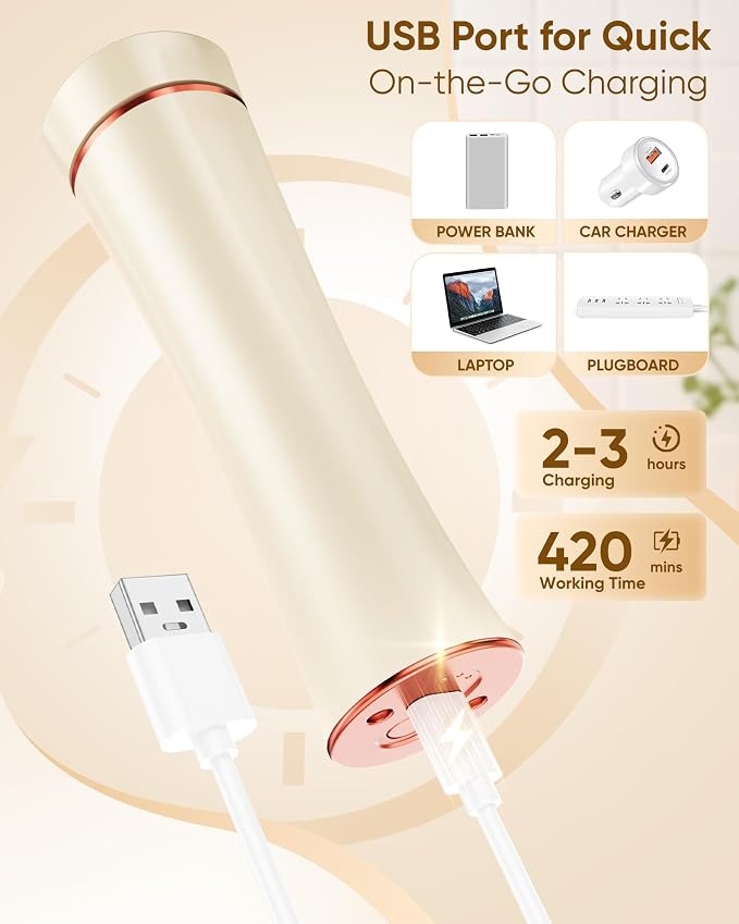 Electric Foot Callus Remover, 3-Speed Rechargeable Cordless Electronic Foot File - Image 4