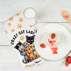 2PCS Cute Cat Kitchen Towels, Cat Themed Gifts Reusable Absorbent Waffle Weave - Image 6