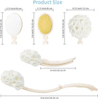 Loofah Sponge with Handle, Back Scrubber Brush - Image 4
