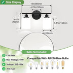 Zarbitta 2-Light Bathroom Light Fixtures, Bathroom Wall Lamp - Image 7