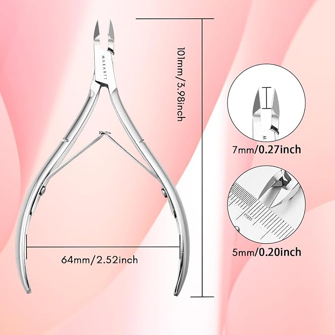 Makartt Cuticle Nipper, Full Jaw Sharp Nail Trimmer Cutter - Image 5