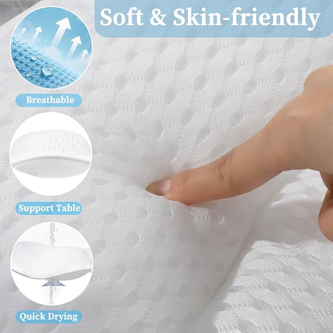 AmazeFan Luxury Bath Pillow, Ergonomic Bathtub Spa Pillow - Image 3