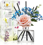 COCODOR Rose Flower Reed Diffuser/Pure Cotton/6.7oz/1 Pack/Reed Diffuser by COCODOR