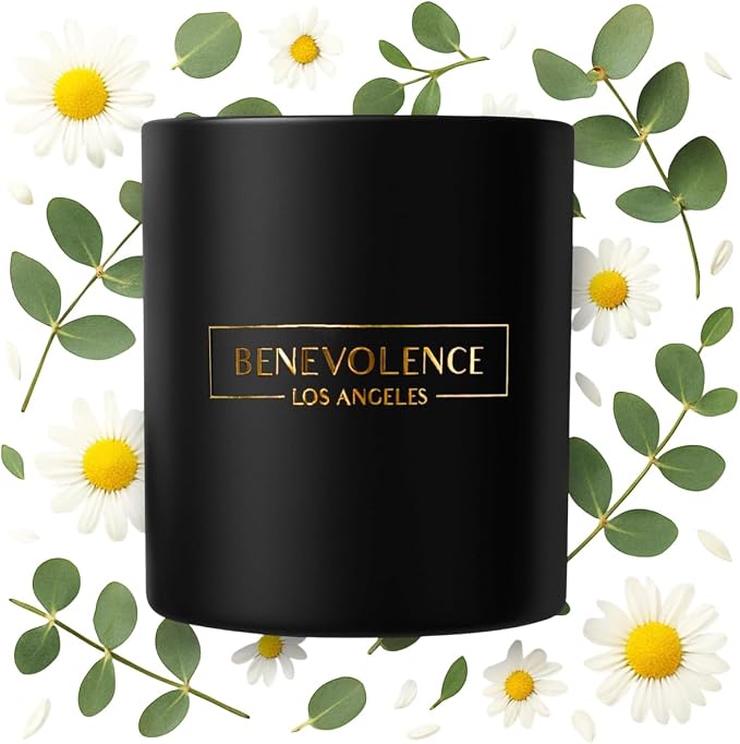 Benevolence LA Eucalyptus & Chamomile Christmas Scented Candles | Soy Candles by BenevolenceLA