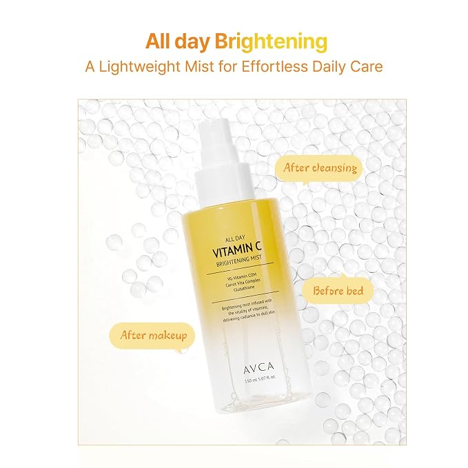 AVCA All Day Vitamin C Brightening Face Mist – Hydrating & Revitalizing Facial - Image 3