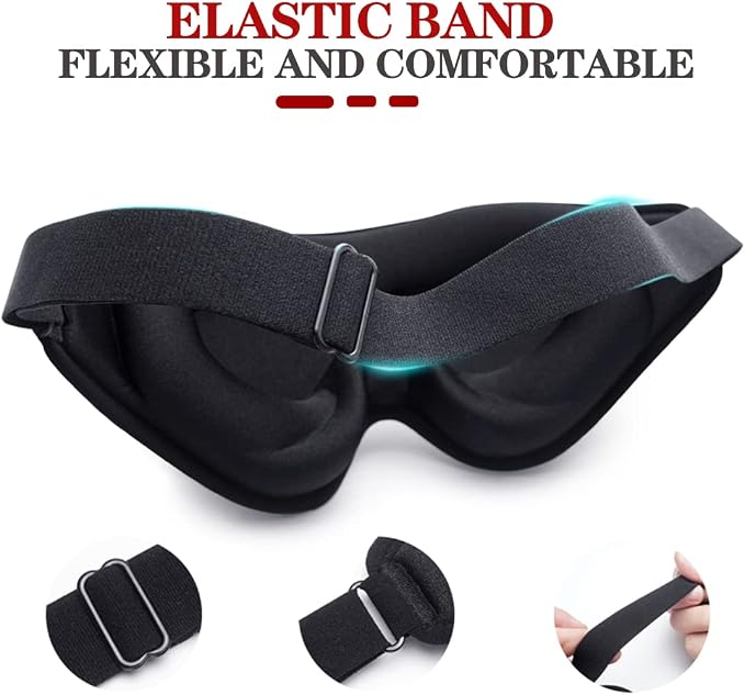 Sleep Mask, 3D Deep Contoured Eye Covers - Image 3