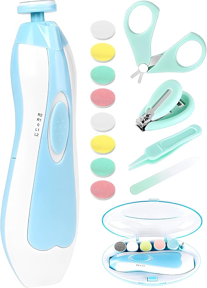 Qunlions life Baby Nail Trimmer Electric-19 in 1 Baby Nail Clippers Safe Baby by Qunlionslife