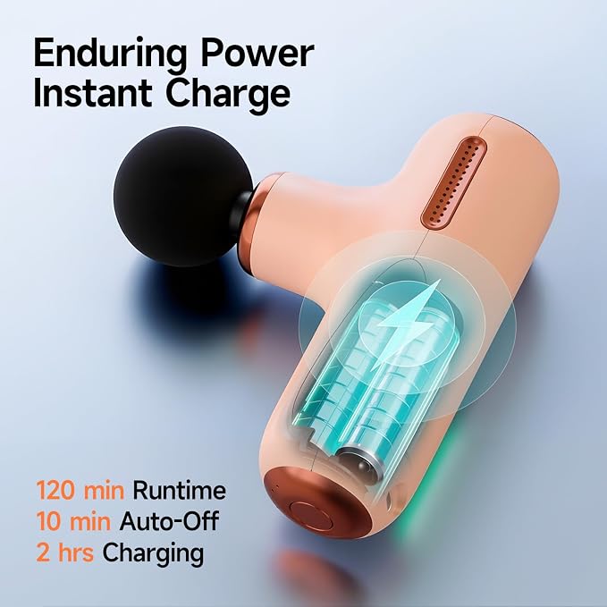 Super Mini Massage Gun Deep Tissue, Portable Handheld Muscle Massager - Image 4