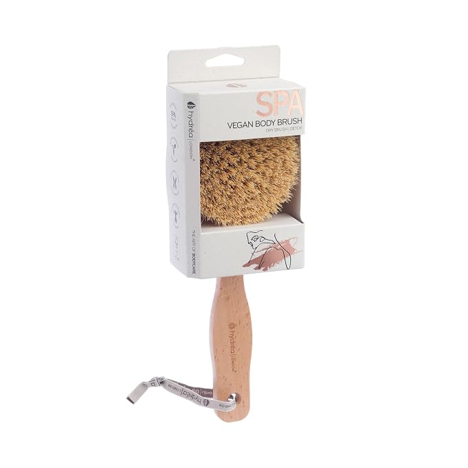 Hydrea London Dry Body Brush – Premium Exfoliating Dry Skin Brush Cactus Bristle - Image 2