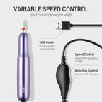 GAOY Electric Nail Drill for Acrylic and Gel, USB Electric Nail File, Portable - Image 4