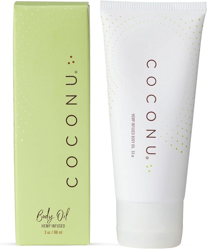 Coconu Hemp Infused Moisturizing Oil | Organic Coconut Oil Formula | Nourishing by Coconu