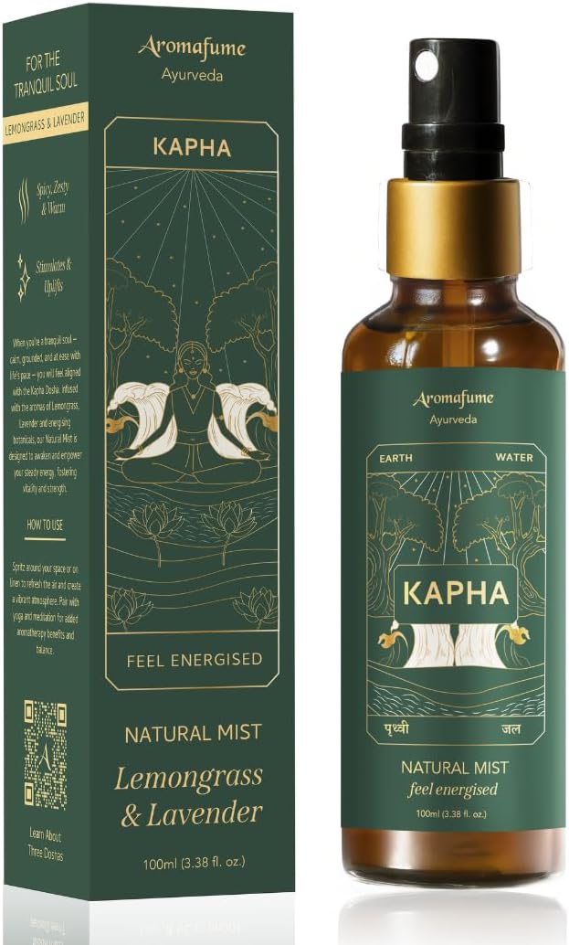Lemongrass & Lavender Ayurveda Mist | Kapha Balancing Room Spray |Air Freshener by Aromafume