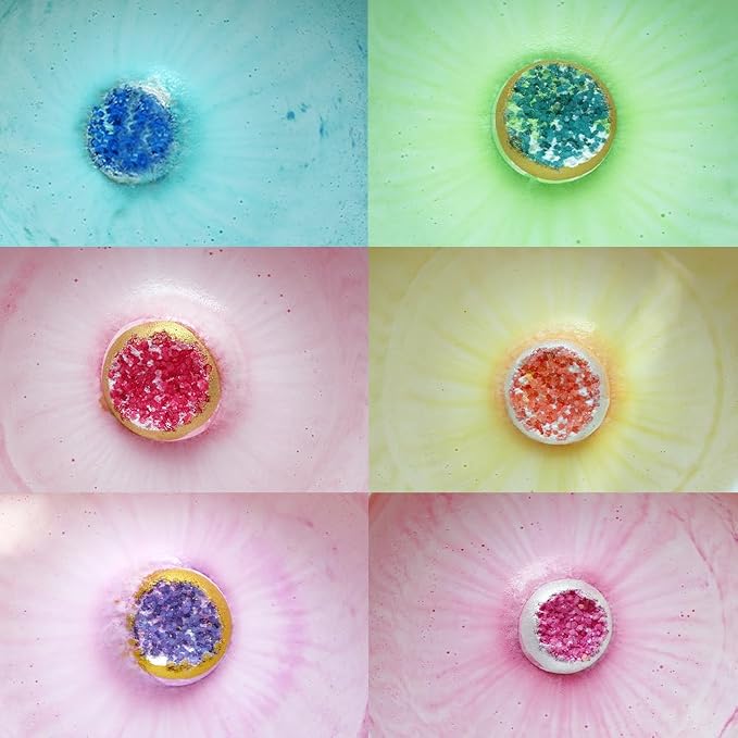 KAV Bath Bombs for Women — Natural Geode Bathbombs for Girls, Tweens | Set of - Image 7