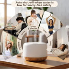 500ml Premium Essential Oil Diffuser, Quiet 4-in-1 Ultrasonic Aromatherapy - Image 4