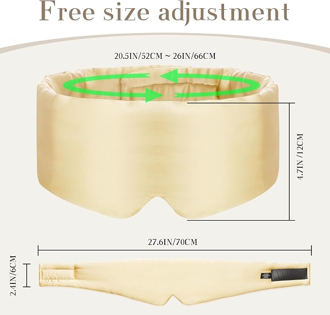 SECZIPE 100% Mulberry Silk Sleep Mask Eye Mask - Image 5