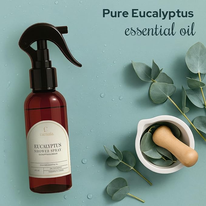 Carnatia Eucalyptus Shower Spray – Aromatherapy Essential Oil Mist - Image 2