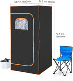 Happybuy Portable Steam Sauna Tent Full Size, Visible Window, Home Spa Sauna - Image 8