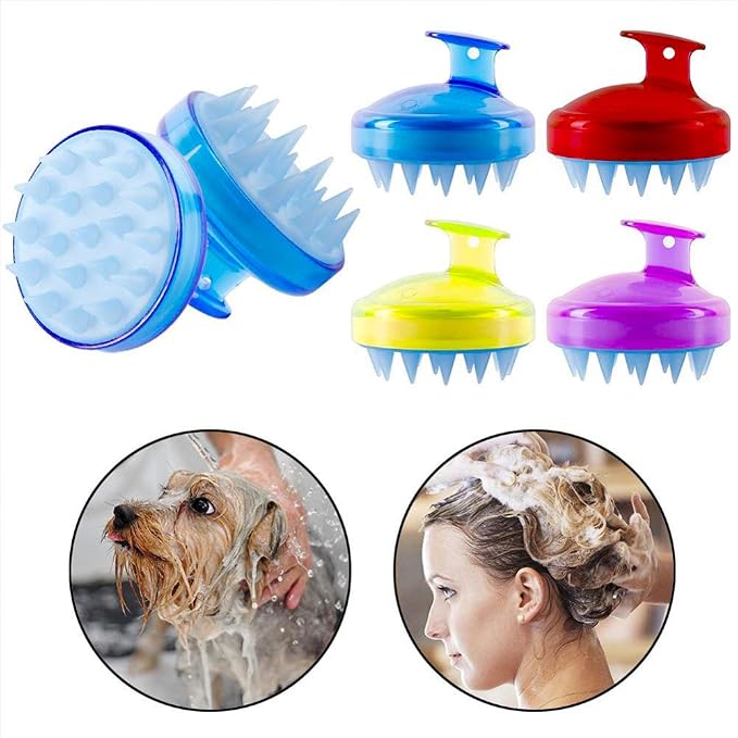 INVODA Scalp Massager Shampoo Brush Soft Silicone Bristles - Image 5