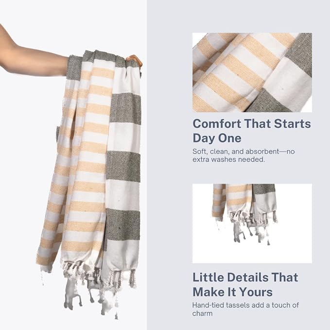 Cotton Turkish Beach Towel - Image 6