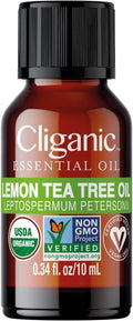 Cliganic Organic Lemon Tea Tree Essential Oil, 100% Pure Natural by Cliganic