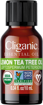 Cliganic Organic Lemon Tea Tree Essential Oil, 100% Pure Natural by Cliganic