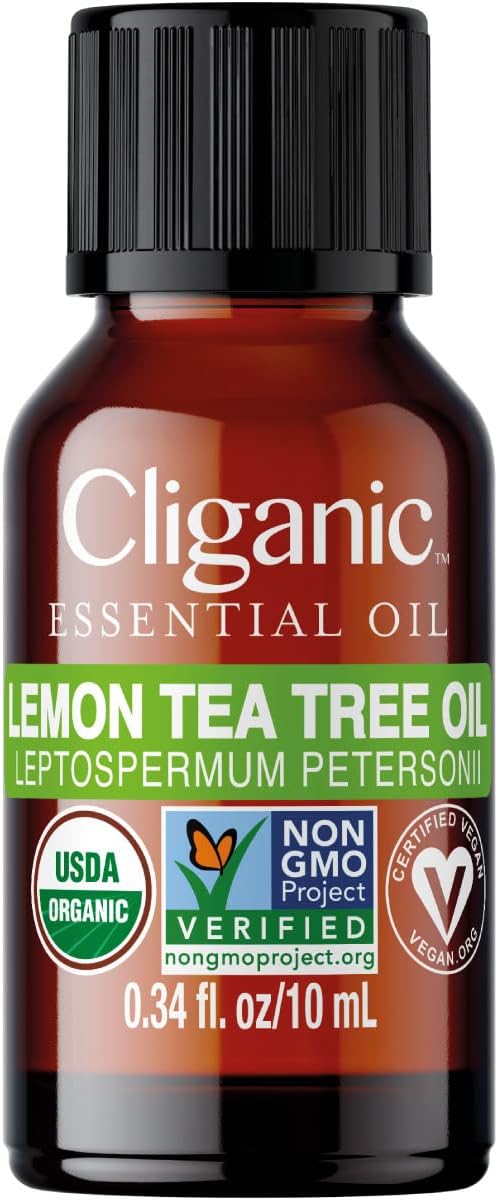 Cliganic Organic Lemon Tea Tree Essential Oil, 100% Pure Natural by Cliganic
