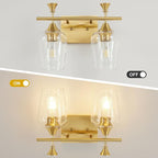 Bathroom Light Fixtures, Brushed Gold Vanity Lights - Image 2