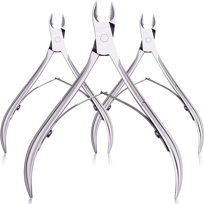 Mudder 3 Pack Silver Cuticle Trimmer Nippers Cutter Tool Stainless Steel Nail by Mudder