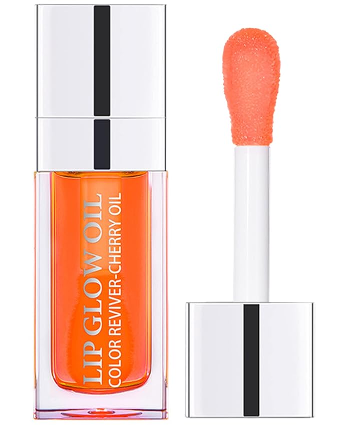 Hydrating Plumping Lip Glow Oil, Tinted Lip Gloss Lip Stain, Glow Reviver Lip by LYSdefeu