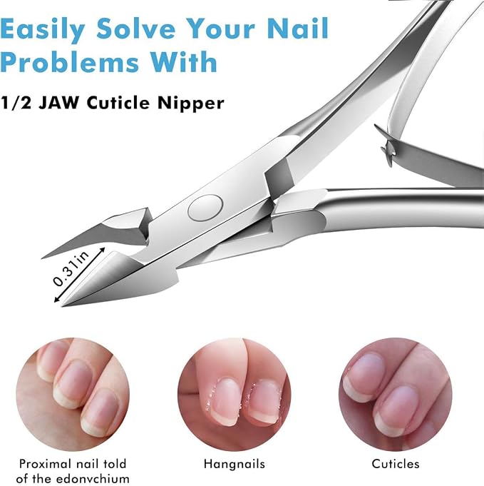 5 Packs Cuticle Trimmer, Cuticle Nippers Professional Stainless Steel Cuticle - Image 3