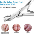 5 Packs Cuticle Trimmer, Cuticle Nippers Professional Stainless Steel Cuticle - Image 3