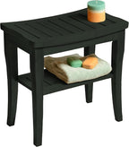 Black Shower Bench by Bamb%C3%BCsi