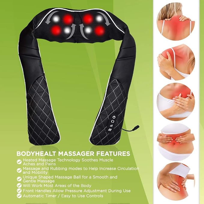 Shiatsu Neck Massager for Pain Relief Deep Tissue - Image 2