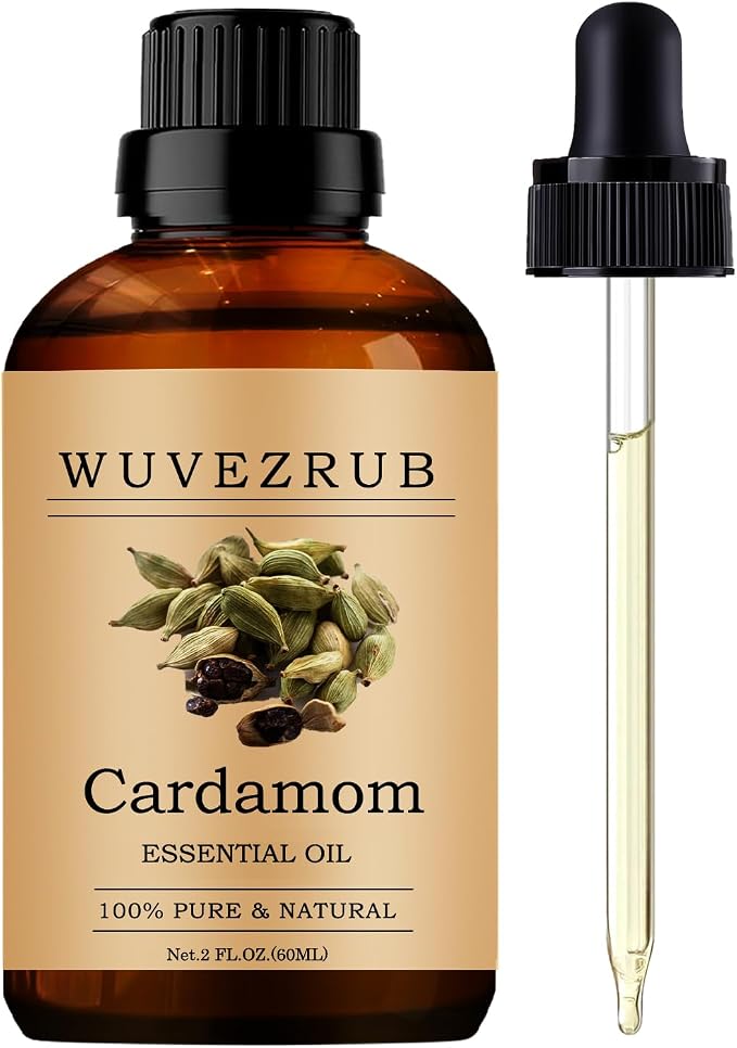 Cardamom Essential Oils, 60ML Pure and Natural Essential Oil by WUVEZRUB