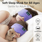 Joythink Sleep Headphones Bluetooth Sleep Mask Silk Headband Earphones - Image 2