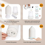 URPOWER 120ML Essential Oil Diffuser Ceramic Aromatherapy Diffuser - Image 7