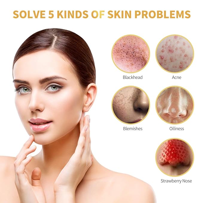 Blackhead Remover Mask, 24K Gold Peel Off Mask, Deep Cleansing, - Image 4