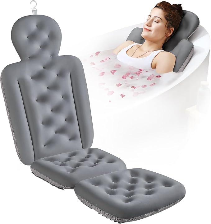 Full Body Bath Pillow for Bathtub, Thick Bathtub Cushion, Luxury Tub Pillow for by VOXOR
