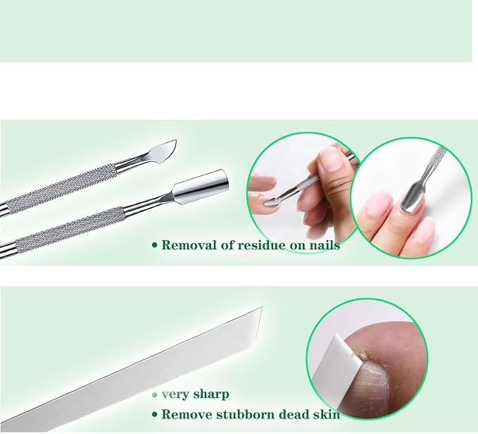 11 Piece Set Ingrown Toenail Pedicure Tool Kit, Stainless Steel Nail Care - Image 4