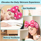 Shintop Sweet Super Soft Caroset Polka Dots Wash Cosmetic Headband Hairlace - Image 5