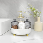 Anyoifax Makeup Perfume Organizer Tray 360 Degree Rotating Lazy Susan Skincare - Image 4