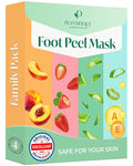 PLANTIFIQUE Foot Peeling Mask 4 Pack | Dermatologically Tested Repairs Heels & by Plantifique