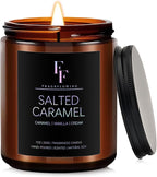 Salted Caramel Scented Candle for Home Soy Wax Candle, Aromatherapy Candle Gift by FFFRAGRFLOWING