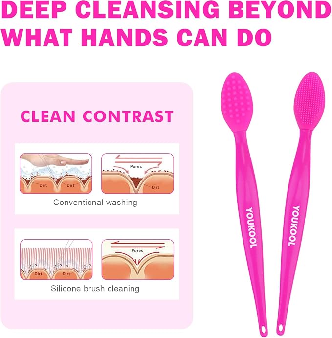 Pore Cleansing Silicone Facial Brush | Face Scrubber & Massager - Image 3