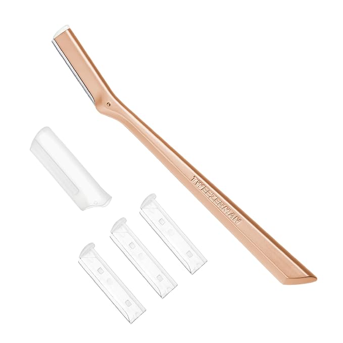 Tweezerman Rose Gold Facial Razor by Tweezerman