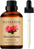 Geranium Essential Oil, 60ML Pure and Natural by WUVEZRUB